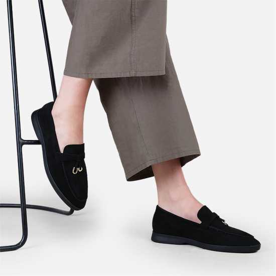Wheres That From Slip On Trim Loafers Черно замъчено 