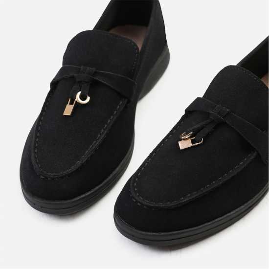 Wheres That From Slip On Trim Loafers Черно замъчено 