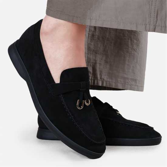 Wheres That From Slip On Trim Loafers Черно замъчено 