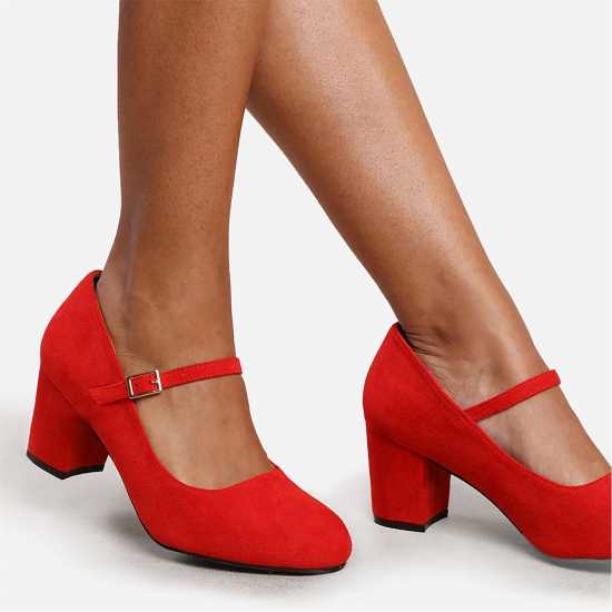 Wheres That From Block Heel Mary Jane Pumps  