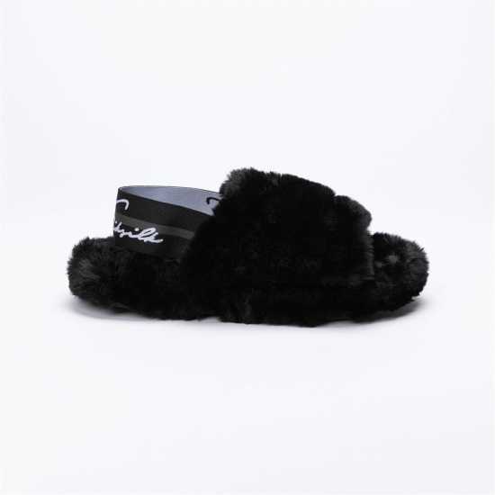 Siksilk Fluffy Pool Sliders  