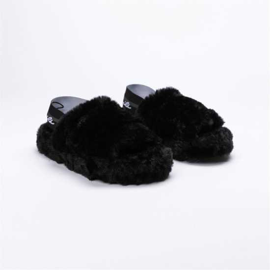 Siksilk Fluffy Pool Sliders  