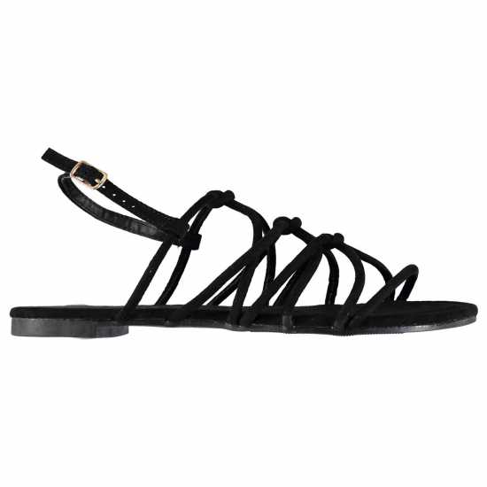 Дамски сандали и джапанки Full Circle Дамски Сандали Knot Ladies Sandals Black Full Circle Дамски Сандали Knot Ladies Sandals Black Дамски сандали и джапанки