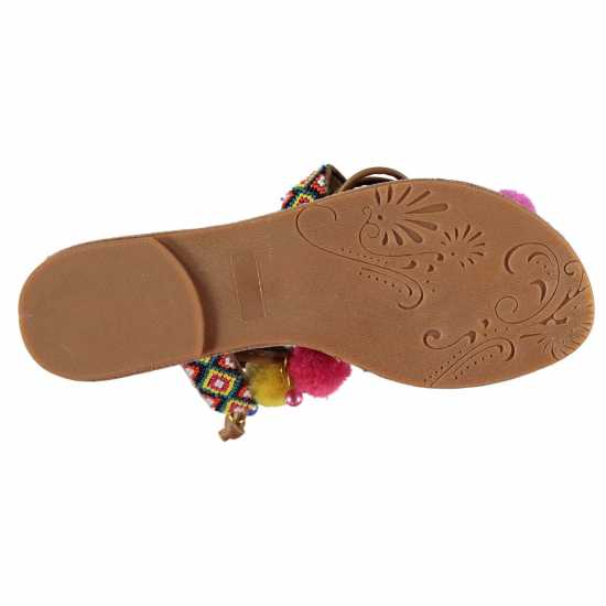 Soulcal Дамски Сандали Pom Pom Ladies Sandals Multi Дамски сандали и джапанки