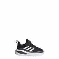 Adidas Fortarun Elastic Lace Top Strap Running Shoes Kids Core Black / Cloud White / Gre Детски маратонки