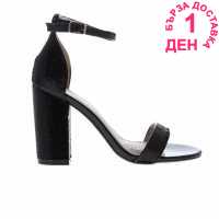 Rock And Rags Дамски Сандали Sequin Sandals Ladies Black Дамски сандали и джапанки