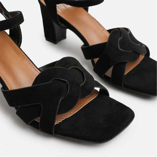 Wheres That From Women's Block Heel Court Shoes Черно Wheres That From Women's Block Heel Court Shoes Черно