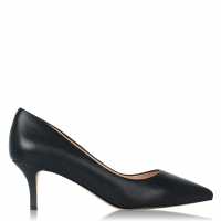 Usc Linea Kitten Heel Shoes Black Leather Дамски обувки