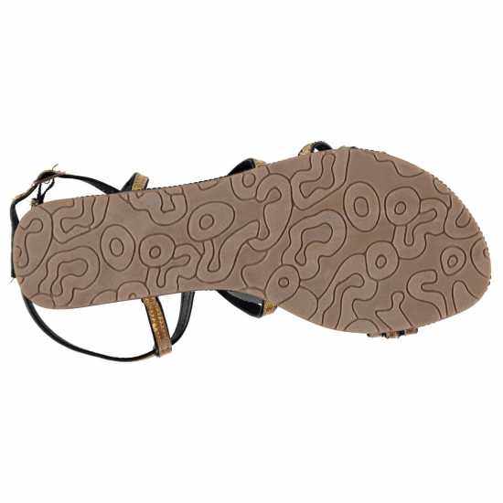 Дамски сандали и джапанки Full Circle Дамски Сандали Gold Detail Ladies Sandals Black/Gold Full Circle Дамски Сандали Gold Detail Ladies Sandals Black/Gold Дамски сандали и джапанки