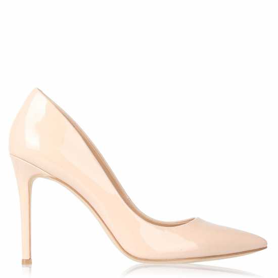Linea Stiletto High Heel Shoes Nude Patent - Дамски обувки