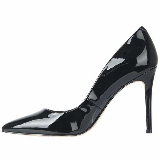Linea Stiletto High Heel Shoes Black Patent - Дамски обувки