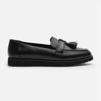 Wheres That From Tassel Loafers Черен ПУ 