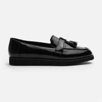 Wheres That From Tassel Loafers Черен Патент 