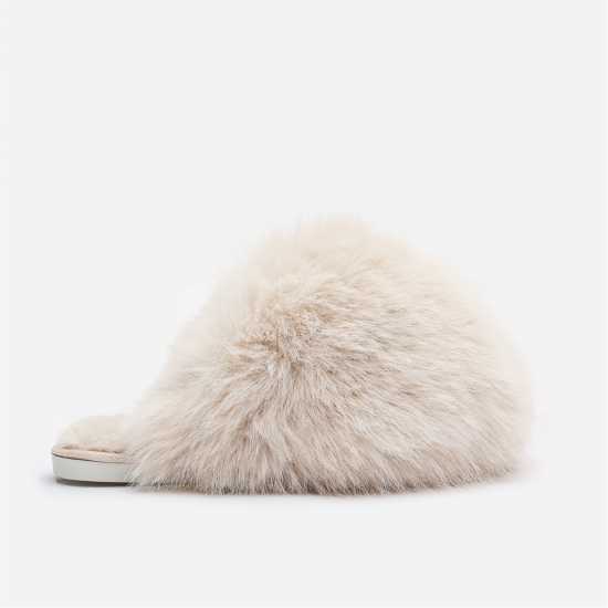 Wheres That From Fluffy Faux Fur Mule Slippers  