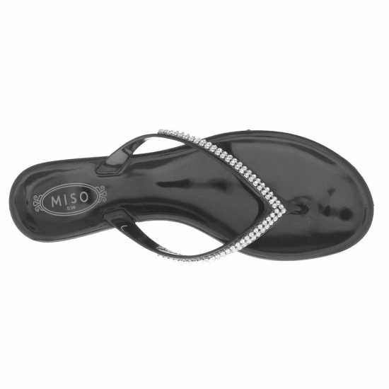 Miso Womens Jelly Bow Sandals  