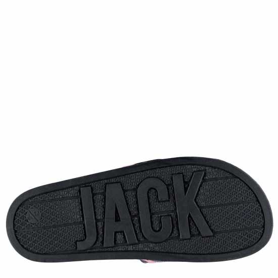 Jack Wills Logo Sliders Navy Дамски сандали и джапанки