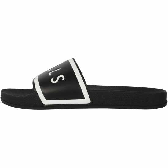 Jack Wills Logo Sliders Black Дамски сандали и джапанки