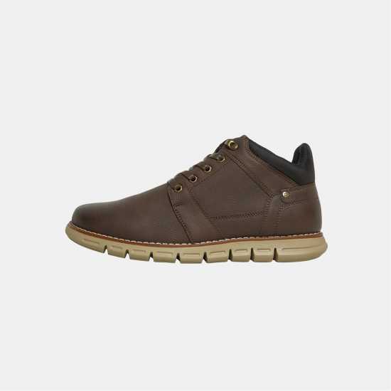 Deakins Боти Men's Deaks Jordan Flat Ankle Boots Brown Deakins Боти Men's Deaks Jordan Flat Ankle Boots Brown
