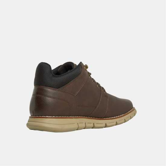 Deakins Боти Men's Deaks Jordan Flat Ankle Boots Brown Deakins Боти Men's Deaks Jordan Flat Ankle Boots Brown