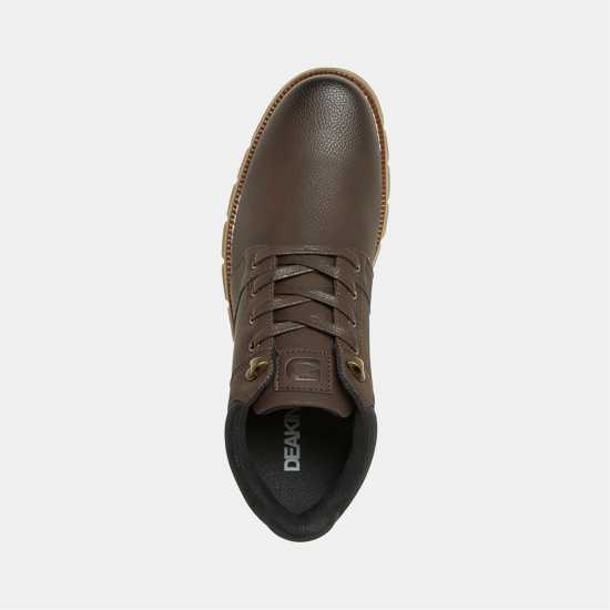 Deakins Боти Men's Deaks Jordan Flat Ankle Boots Brown Deakins Боти Men's Deaks Jordan Flat Ankle Boots Brown