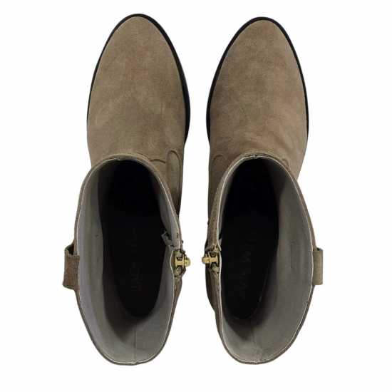 Jack Wills Women's Jw Dalida Suede Calf Chunky Heel Hiker Boots Пясък 