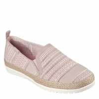 Skechers Engineered Woven Twin Gore Slip On Espadrilles Womens  