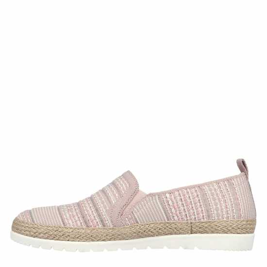 Skechers Engineered Woven Twin Gore Slip On Espadrilles Womens  