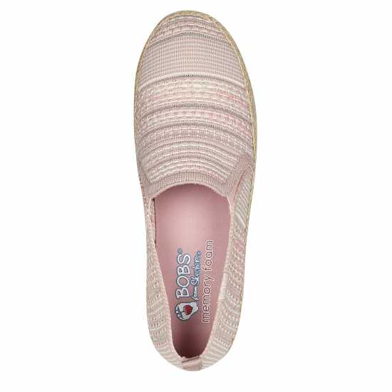 Skechers Engineered Woven Twin Gore Slip On Espadrilles Womens  