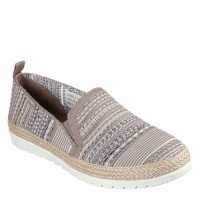 Skechers Engineered Woven Twin Gore Slip On Espadrilles Womens Multi 