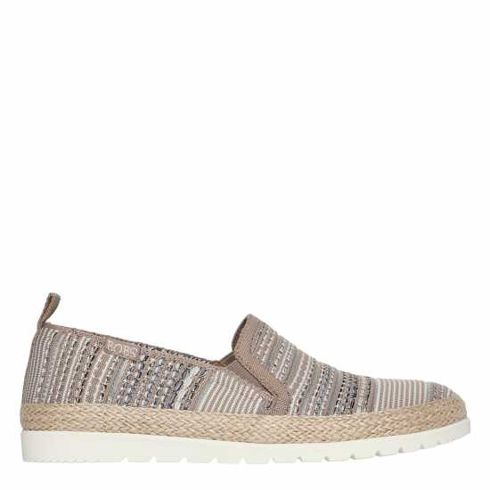 Skechers Women's Engineered Woven Twin Gore Slip On Espadrilles Multi 