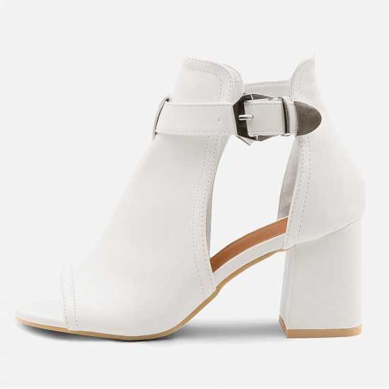 Дамски ботуши Wheres That From Lisa Open Toe Block Heels Ladies White Wheres That From Lisa Open Toe Block Heels Ladies White Дамски ботуши