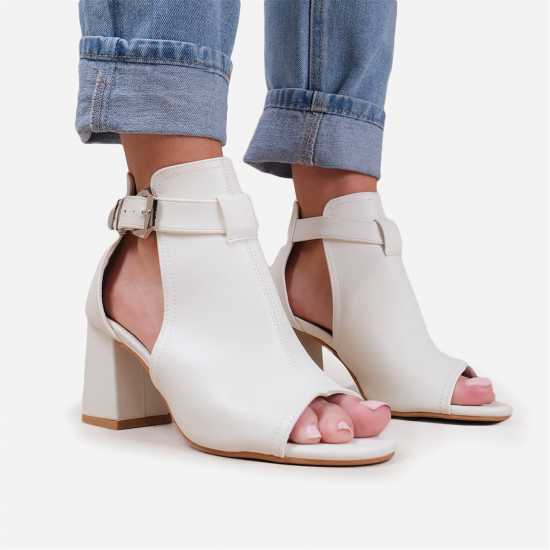 Дамски ботуши Wheres That From Lisa Open Toe Block Heels Ladies White Wheres That From Lisa Open Toe Block Heels Ladies White Дамски ботуши