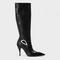 Дамски ботуши Off White Off Crescent Boot Ld99 Black/Silver Off White Off Crescent Boot Ld99 Black/Silver Дамски ботуши