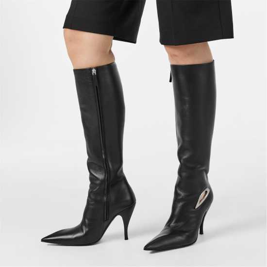 Off White Off Crescent Boot Ld99 Black/Silver Дамски ботуши
