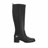 Дамски Високи Ботуши Dune London Women's Turner Knee High Boots Черна кожа 