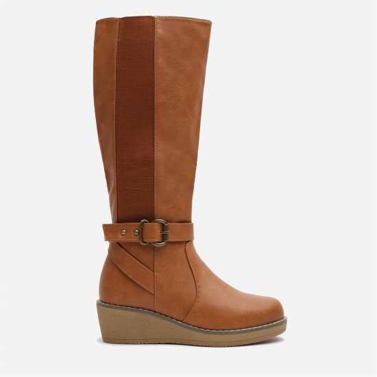 Дамски Боти Wheres That From Ayleen Boot Ld61 Tan PU Дамски Боти Wheres That From Ayleen Boot Ld61 Tan PU