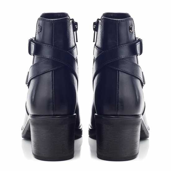 Moda In Pelle Боти С Ток Women's Libres Black Leather Ankle Heeled Boots Moda In Pelle Боти С Ток Women's Libres Black Leather Ankle Heeled Boots