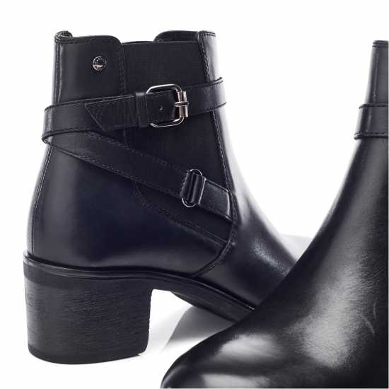 Moda In Pelle Боти С Ток Women's Libres Black Leather Ankle Heeled Boots Moda In Pelle Боти С Ток Women's Libres Black Leather Ankle Heeled Boots
