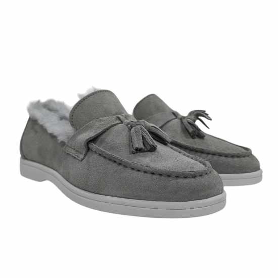 Firetrap Womens Loro Boat Shoes Light Grey 