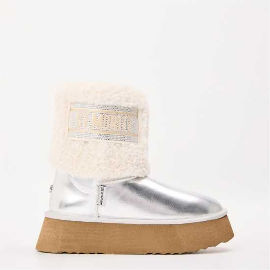 Steve Madden Ботуши С Топла Подплата Women's St. Moritz Snug Boots Silver Steve Madden Ботуши С Топла Подплата Women's St. Moritz Snug Boots Silver
