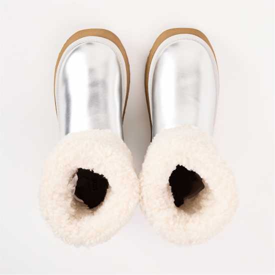 Steve Madden Ботуши С Топла Подплата Women's St. Moritz Snug Boots Silver Steve Madden Ботуши С Топла Подплата Women's St. Moritz Snug Boots Silver