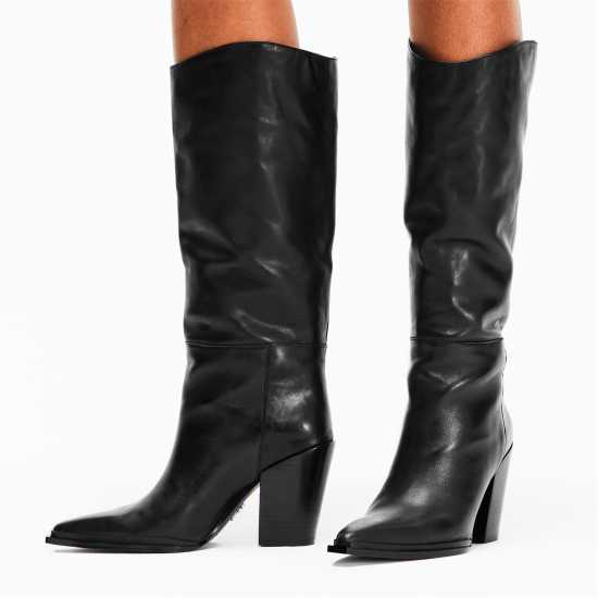 Steve Madden Дамски Високи Ботуши Women's Bronty Knee High Boots Black Lthr 