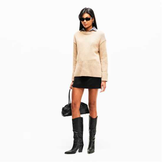 Steve Madden Дамски Високи Ботуши Women's Bronty Knee High Boots Black Lthr 