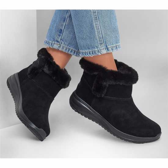 Skechers Ботуши С Топла Подплата On-The-Go Stellar - Cozy Step Snug Boots Womens  Дамски ботуши