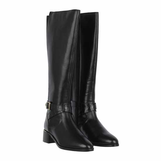 Biba Leather Croc Knee High Boot Biba Leather Croc Knee High Boot