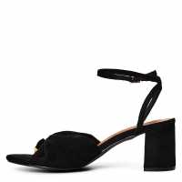 Where’S Block Heel Ruched Buckle Sandal  