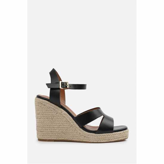 Wheres That From Where’S Cut Out Strap Detail Wedge Shoes  