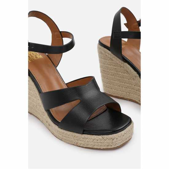 Wheres That From Where’S Cut Out Strap Detail Wedge Shoes  