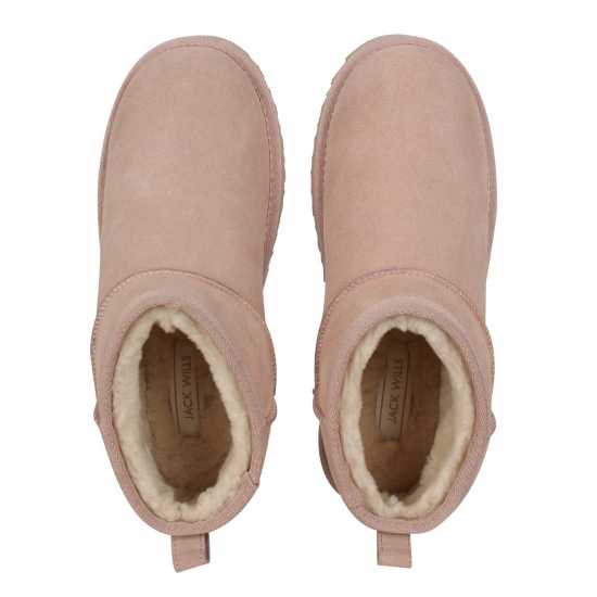 Ботуши С Топла Подплата Jack Wills Low Snug Boots Womens Тъмно розово Дамски ботуши