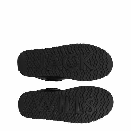 Ботуши С Топла Подплата Jack Wills Low Snug Boots Womens Черна кожа Дамски ботуши